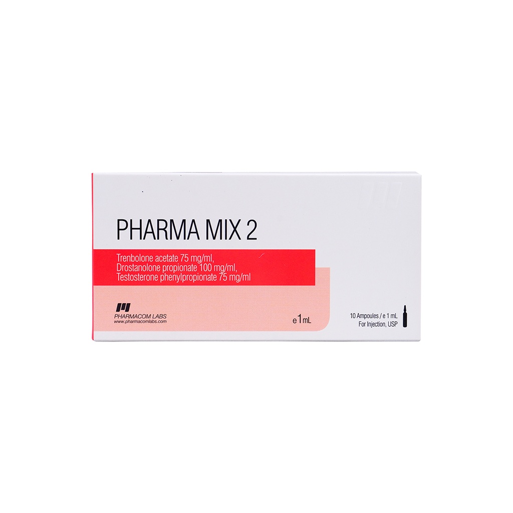 [001010053] PHARMA MIX2 250  - MIX OF TR. ACET DROST. PROP TEST. PH  - 250 MG/ML - 10 X 1 ML AMPULE - Pharmacom LABS