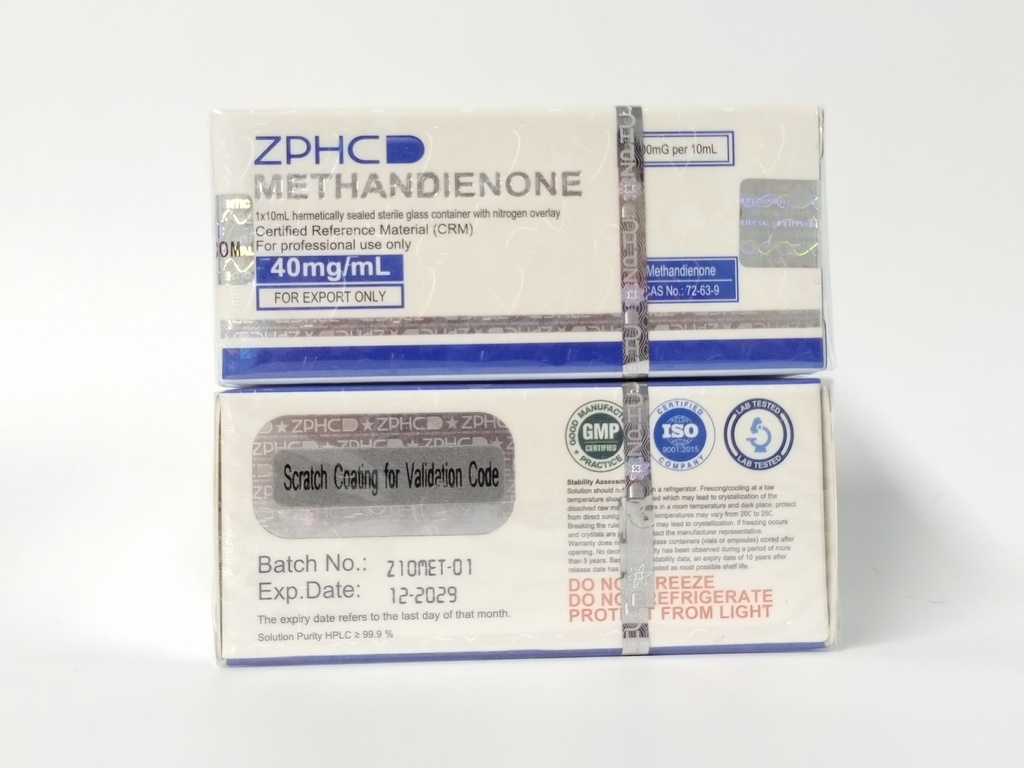 [002030094] METHANDIENONE Oil - Dianabol - 40 MG/ML - 10 ML VIAL - ZPHC PHARMA