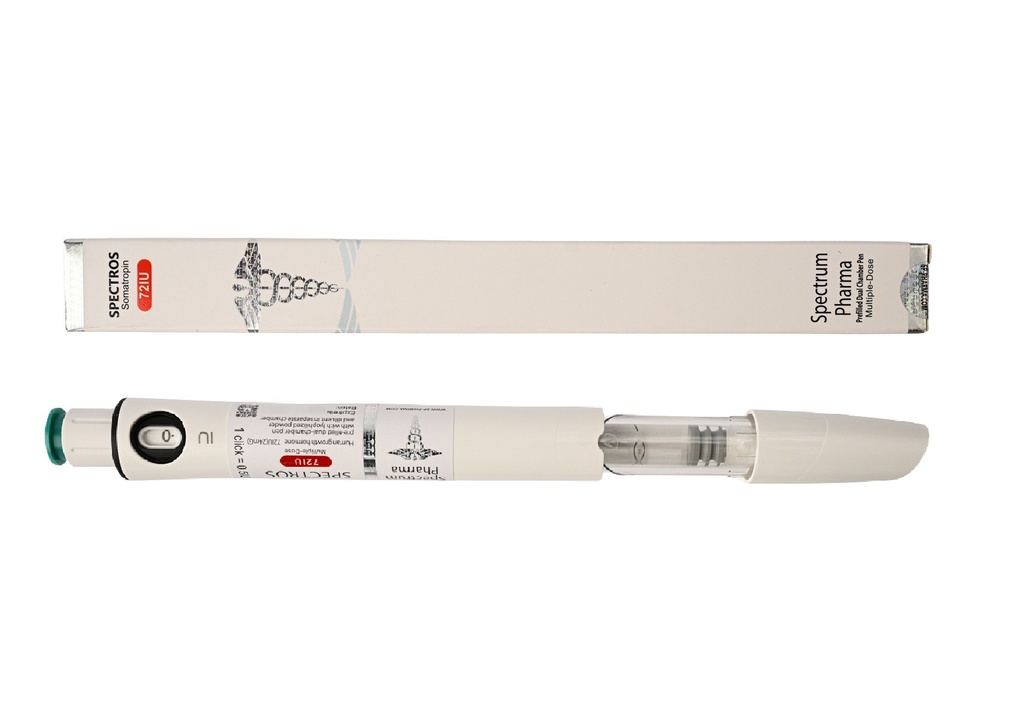 [004060051] SPECTROS - Somatropin Pen (2-8 C) - 72 IU / PEN - 24 MG / 3 ML PEN - Spectrum PHARMA
