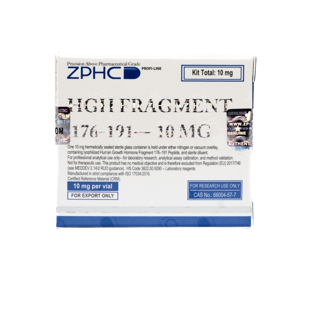 [002110162] HGH FRAGMENT 176-191aa (10MG) - (2-8 C) - 10 MG / VIAL - 1 VIAL - ZPHC PHARMA
