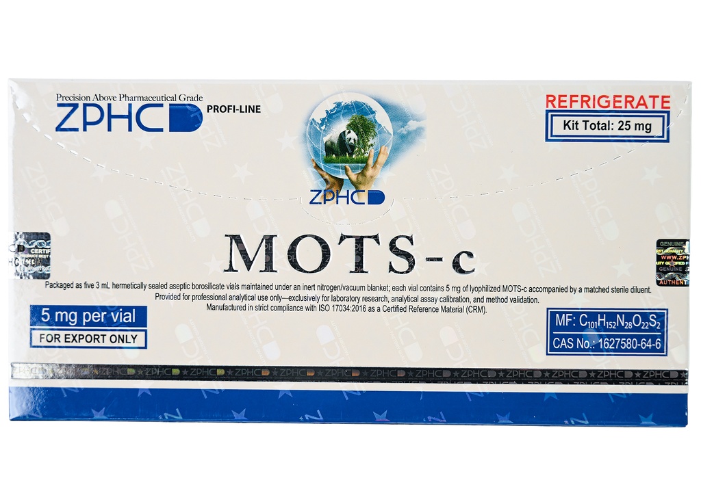 [002070167] MOTS-C  - 25 MG (2-8 C) - 5 MG / VIAL - 5 VIALS - ZPHC PHARMA