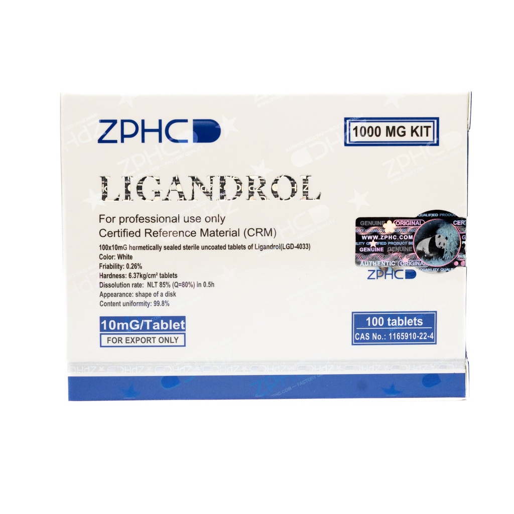[002140192] LIGANDROL -  LGD4033 CAPS - 10 MG / pill  - 100 Tablets Blisters Box  - ZPHC PHARMA