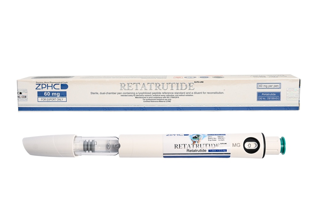 [002100214] Retatrutide  60 - 60 MG / PEN - Dual chamber cartridge 1.3 ML PEN - ZPHC PHARMA