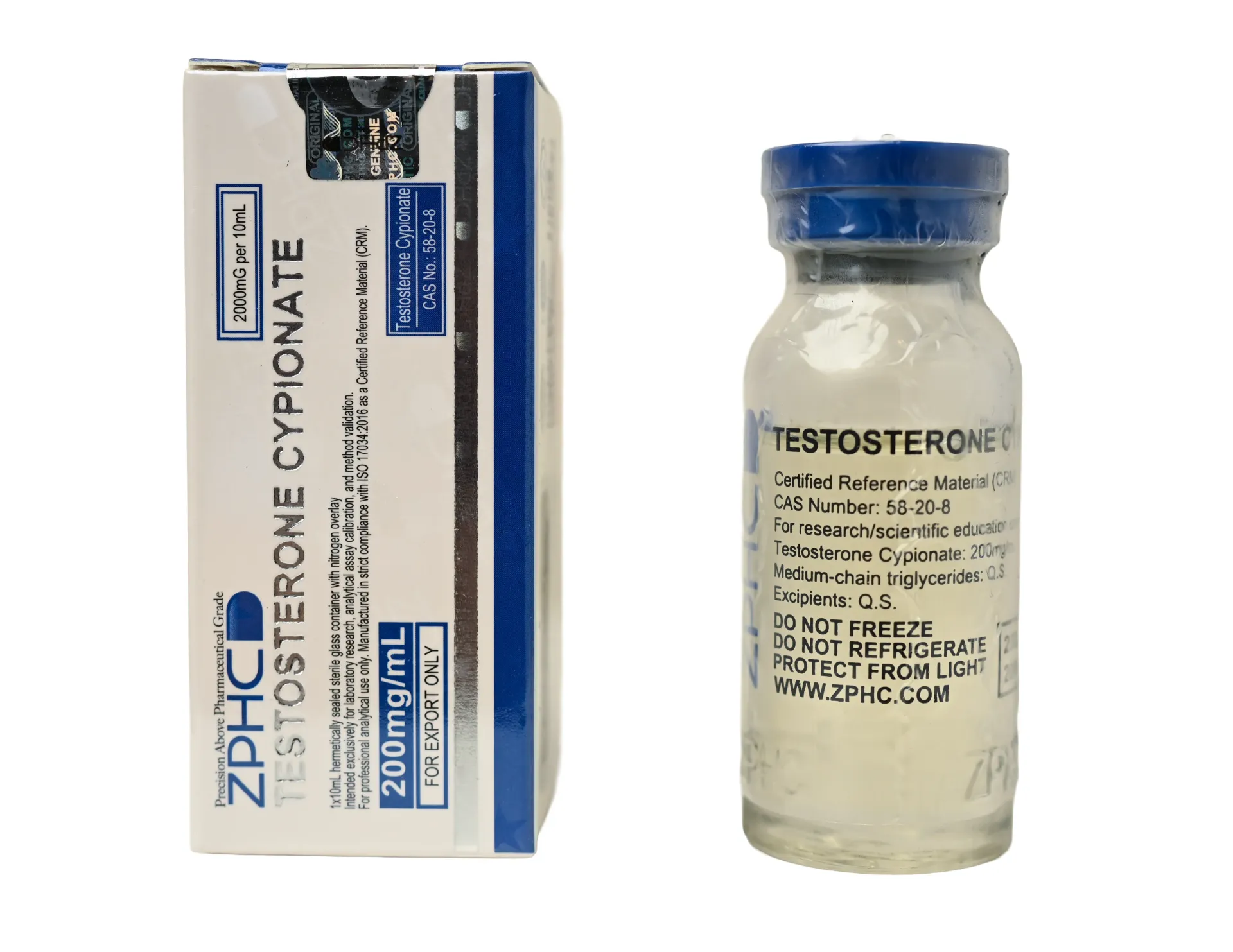 [002030100] Testosterone Cypionate - 200 MG/ML - 10 ML VIAL - ZPHC PHARMA